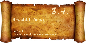 Brachtl Anna névjegykártya